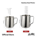 JRL พิทเชอร์ AISI304 Latte Art